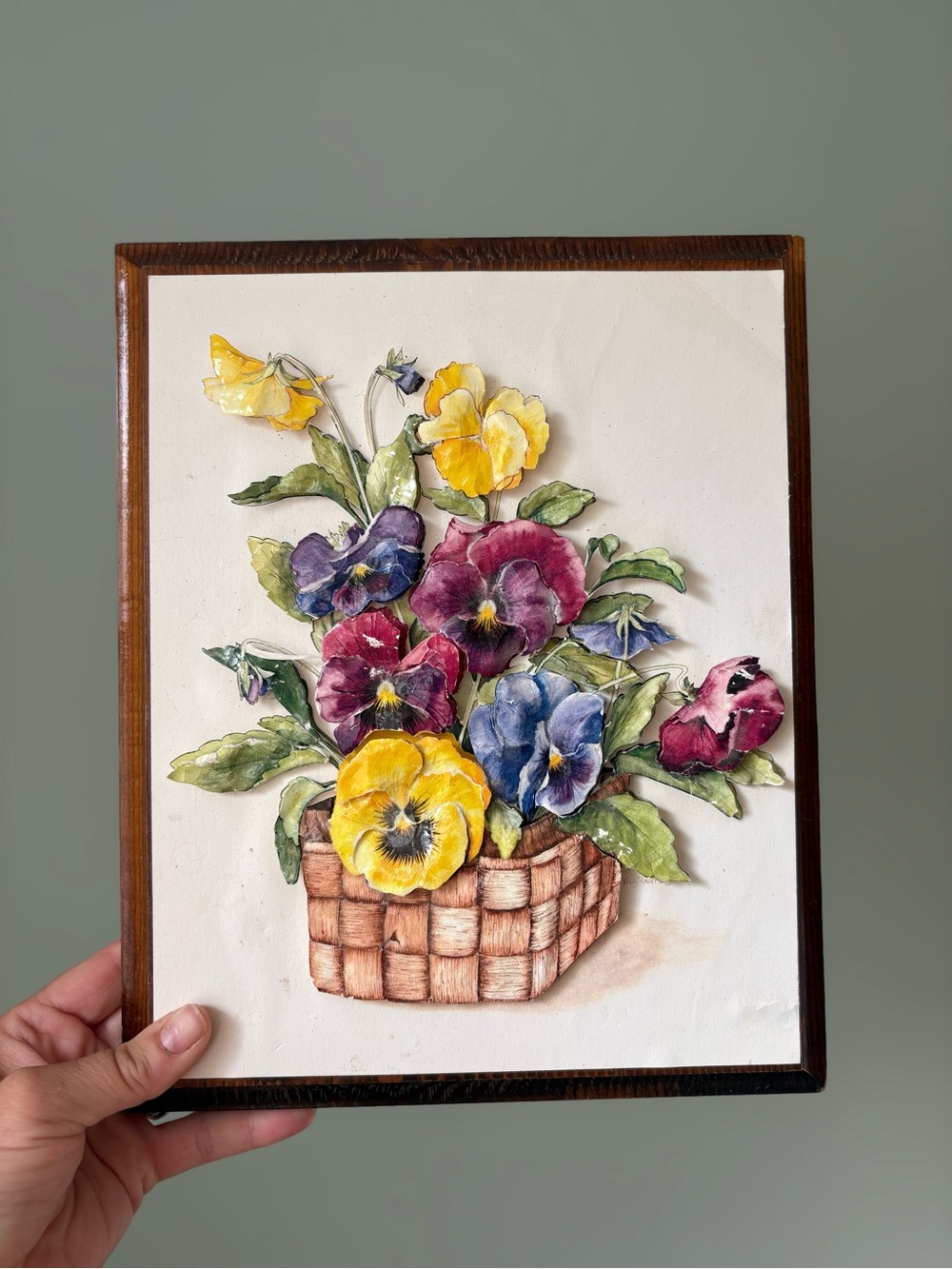 Vintage 3D Thayer Floral Wall Art 🌼